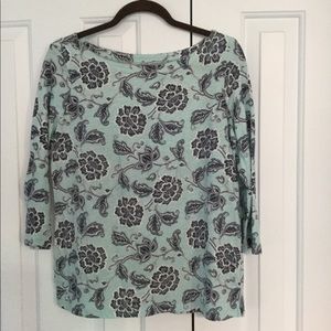 LOFT Outlet 3/4 sleeve tee in pretty floral